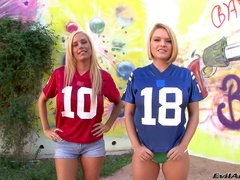 Blondes In Anal Threesome Suck Cock And Enjoy Asshole Plowing