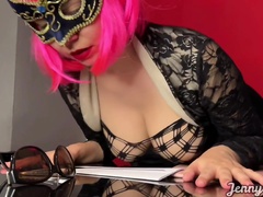 Jenny Pink - Tua Segretaria Blasfema Vuole Che Gli Apri Il Culo! Muoviti O Sei Licenziato! Jenny