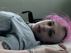 Crazy nurses go down on each other and have a strapon fuck