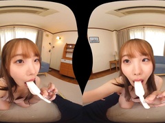 Horny Japanese babe VR heart-stopping sex video