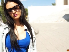 Desirable babe agrees to have wild pounding session while in the car