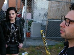 A chick picks up a groupie for a hot lesbian encounter