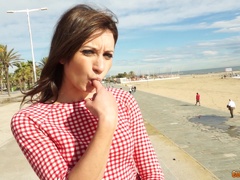 Hairless dude wants to please brunette's sexual desires today