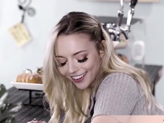 Perfect Blonde Teenie Hates Her New Job - Lily Larimar