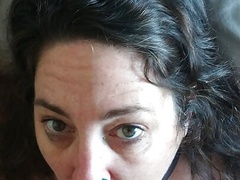 New Years Day- i love sucking Daddy',s cock. Mature BBW submissive slut,  kittenbritches, throats BBC on New year',s day