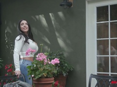 Giant breasted MILFie wife Angela White is fond of riding stiff dick