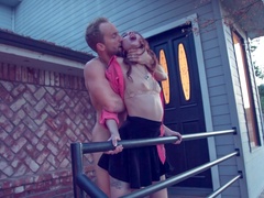 Sexy college girl gets her freak on with a guy she just met