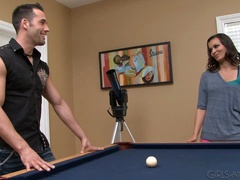 Captivating Brunette With Natural Tits Getting Pinned Hardcore Missionary